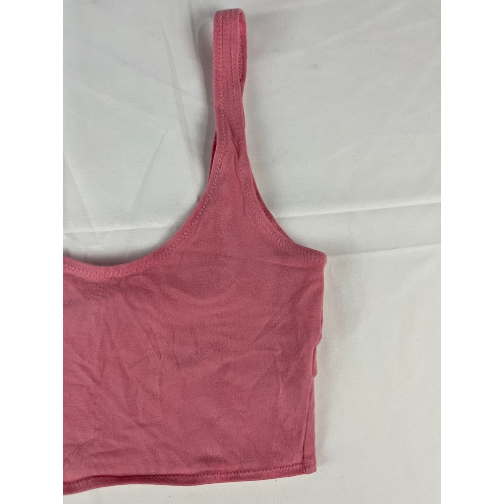 TOPSHOP Petite Pink‎ Basic Tank Crop Top Size US 4